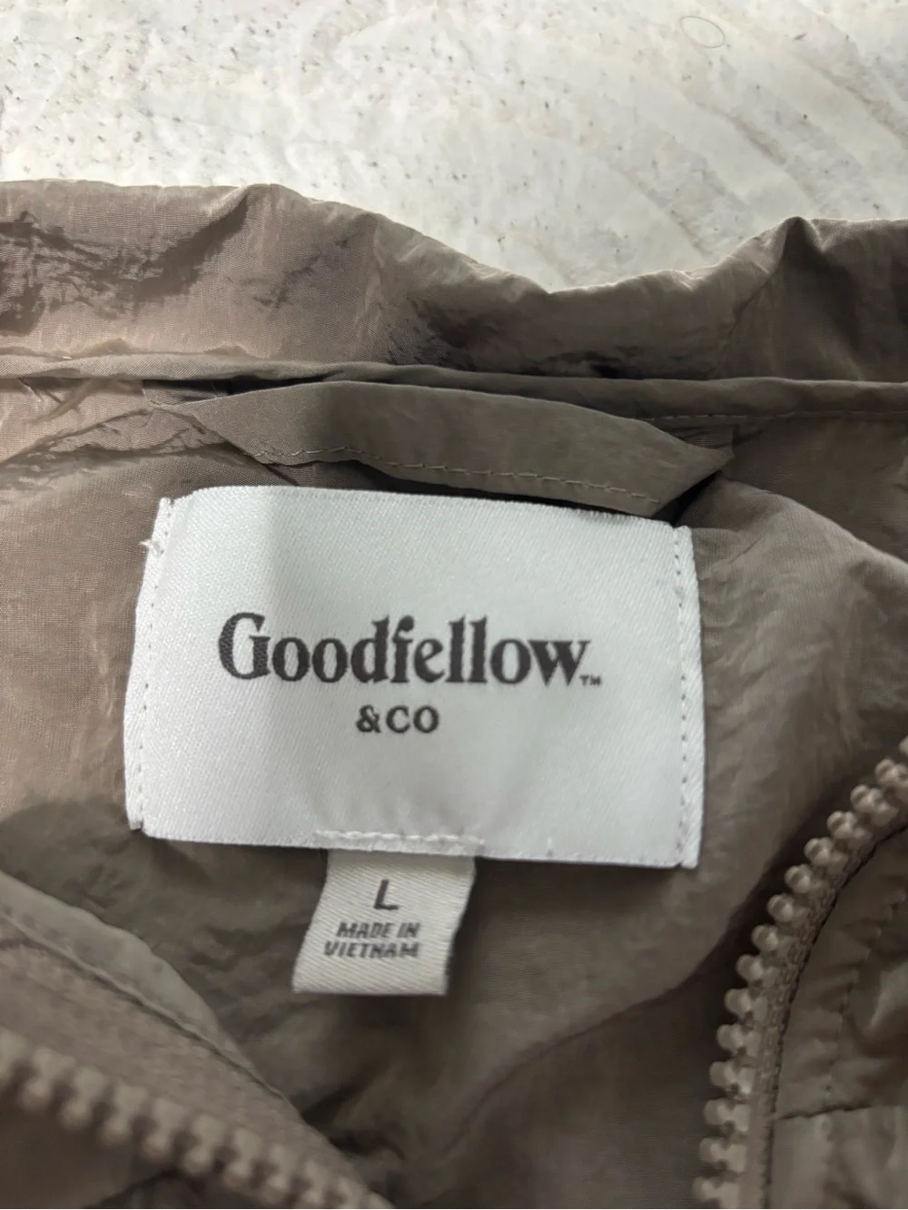 Goodfellow & Co Men's Lightweight Bomber Jacket in Brown